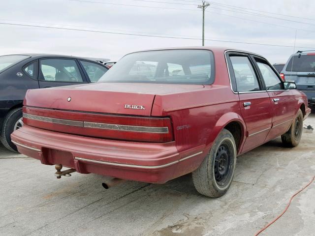 3G4AG55M9RS605788 - 1994 BUICK CENTURY SP RED photo 4