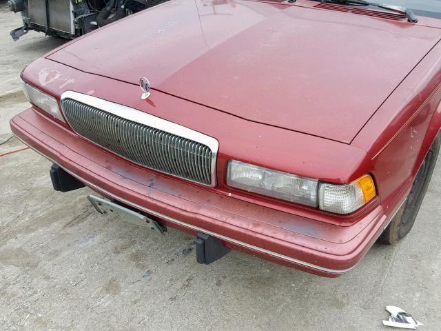 3G4AG55M9RS605788 - 1994 BUICK CENTURY SP RED photo 9