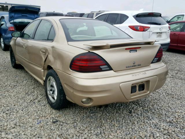 1G2NE52E65M108169 - 2005 PONTIAC GRAND AM S GOLD photo 3