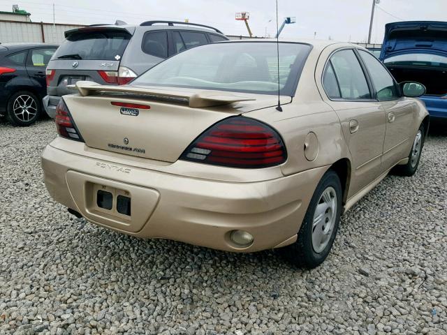 1G2NE52E65M108169 - 2005 PONTIAC GRAND AM S GOLD photo 4