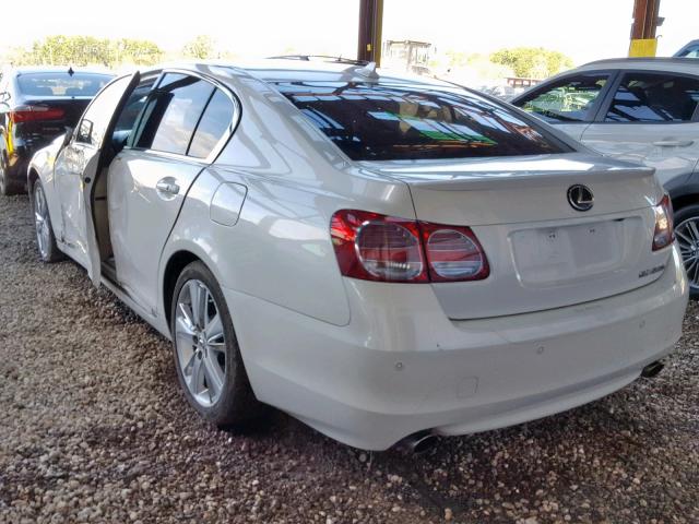 JTHBC1KS3B5023300 - 2011 LEXUS GS 450H WHITE photo 3