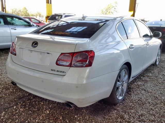 JTHBC1KS3B5023300 - 2011 LEXUS GS 450H WHITE photo 4