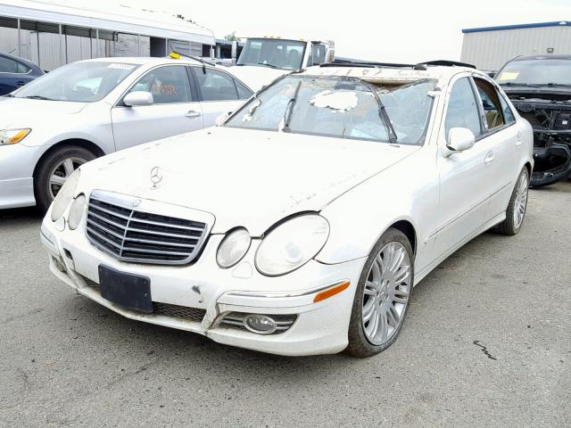 WDBUF56X17B039615 - 2007 MERCEDES-BENZ E 350 WHITE photo 2