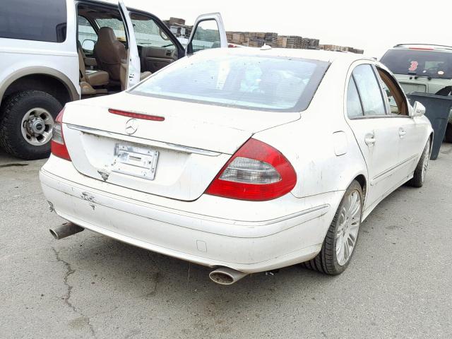 WDBUF56X17B039615 - 2007 MERCEDES-BENZ E 350 WHITE photo 4