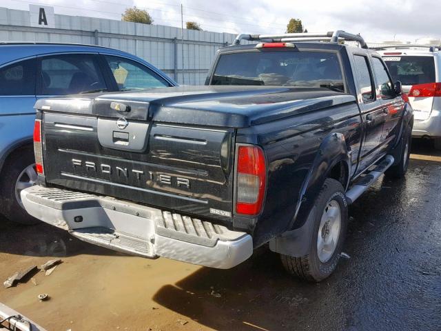 1N6ED29X92C358279 - 2002 NISSAN FRONTIER C BLACK photo 4