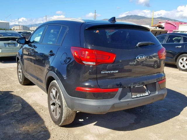 KNDPB3AC7E7602380 - 2014 KIA SPORTAGE B BLACK photo 3