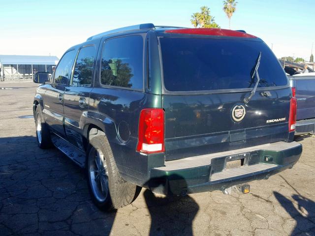 1GYEK63N52R137633 - 2002 CADILLAC ESCALADE L GREEN photo 3