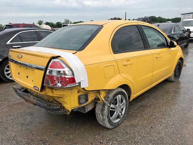 KL1TD5DEXBB138051 - 2011 CHEVROLET AVEO LS YELLOW photo 4