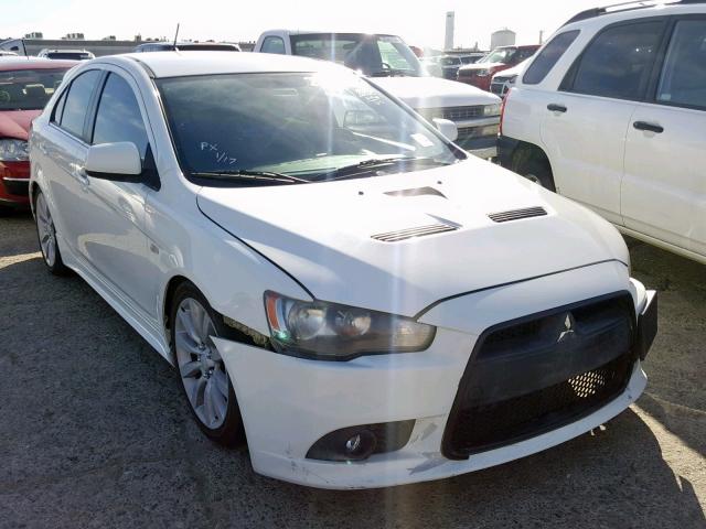 JA32Y6HVXAU002304 - 2010 MITSUBISHI LANCER RAL WHITE photo 1