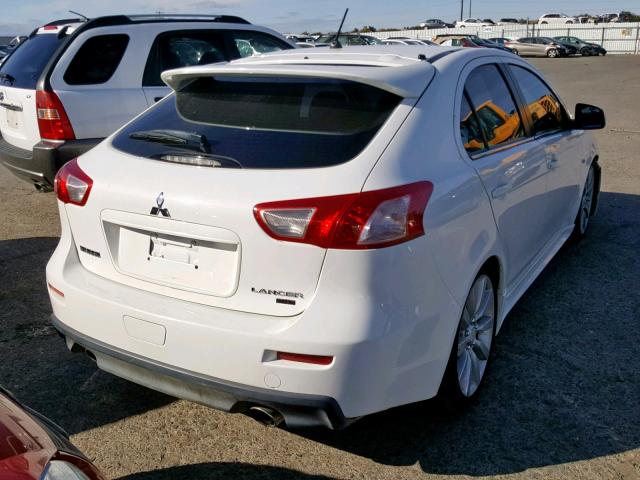 JA32Y6HVXAU002304 - 2010 MITSUBISHI LANCER RAL WHITE photo 4