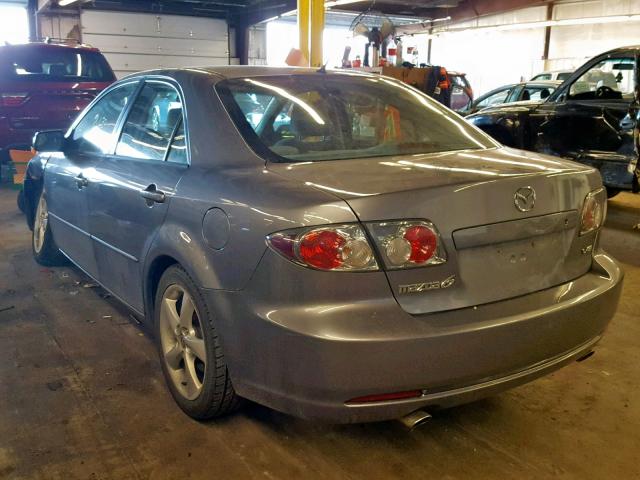 1YVHP80D565M56890 - 2006 MAZDA 6 S GRAY photo 3