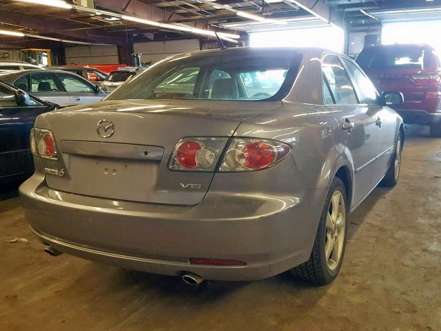 1YVHP80D565M56890 - 2006 MAZDA 6 S GRAY photo 4