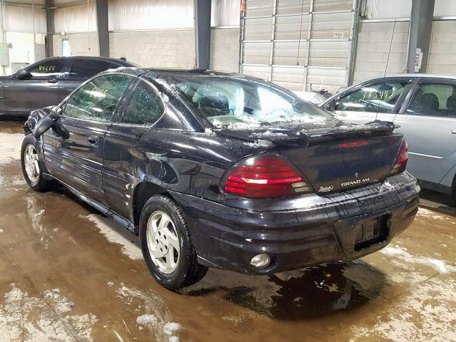 1G2NE12EXXM938116 - 1999 PONTIAC GRAND AM S BLACK photo 3