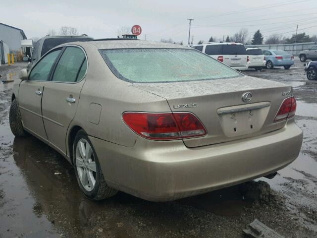 JTHBA30G455093750 - 2005 LEXUS ES 330 BEIGE photo 3