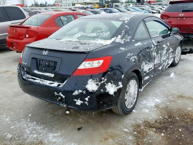 2HGFG12268H004220 - 2008 HONDA CIVIC DX BLACK photo 4