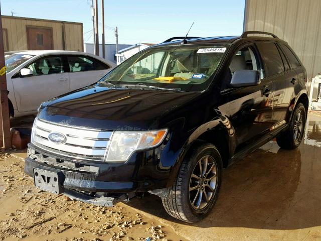 2FMDK36C48BB27273 - 2008 FORD EDGE SE BLACK photo 2