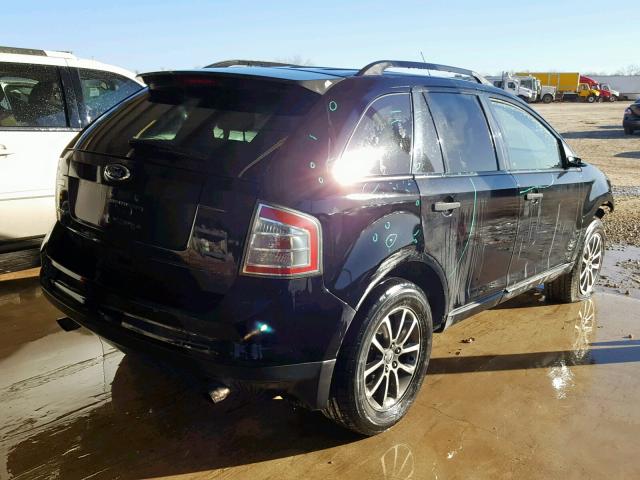 2FMDK36C48BB27273 - 2008 FORD EDGE SE BLACK photo 4