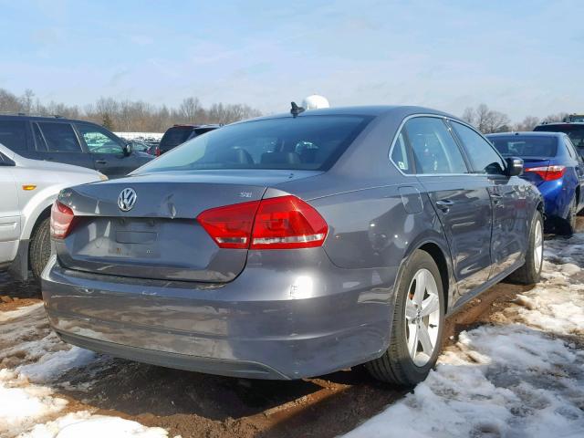 1VWBP7A33DC013364 - 2013 VOLKSWAGEN PASSAT SE GRAY photo 4