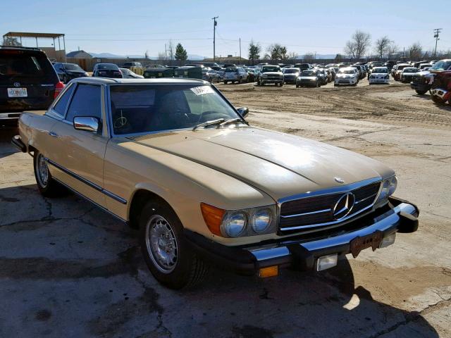 WDBBA45A8DB021217 - 1983 MERCEDES-BENZ 380 SL YELLOW photo 1