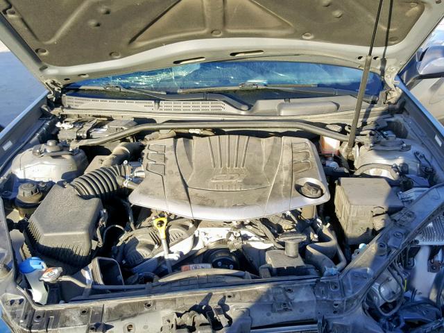 KMHHU6KJ1FU126736 - 2015 HYUNDAI GENESIS CO GRAY photo 7