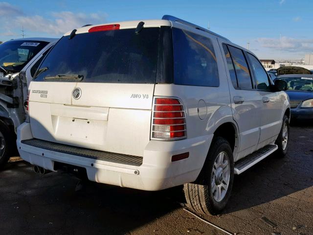 4M2DU86WX3ZJ50398 - 2003 MERCURY MOUNTAINEE WHITE photo 4