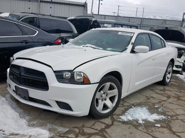 2B3CL1CT6BH600294 - 2011 DODGE CHARGER PO WHITE photo 2