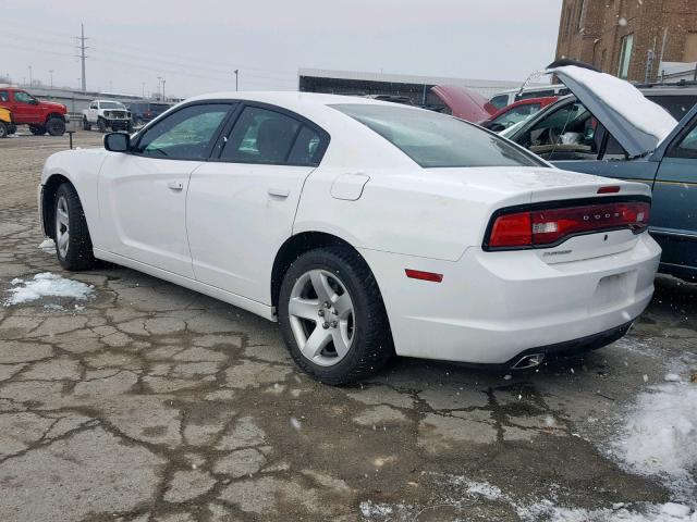 2B3CL1CT6BH600294 - 2011 DODGE CHARGER PO WHITE photo 3
