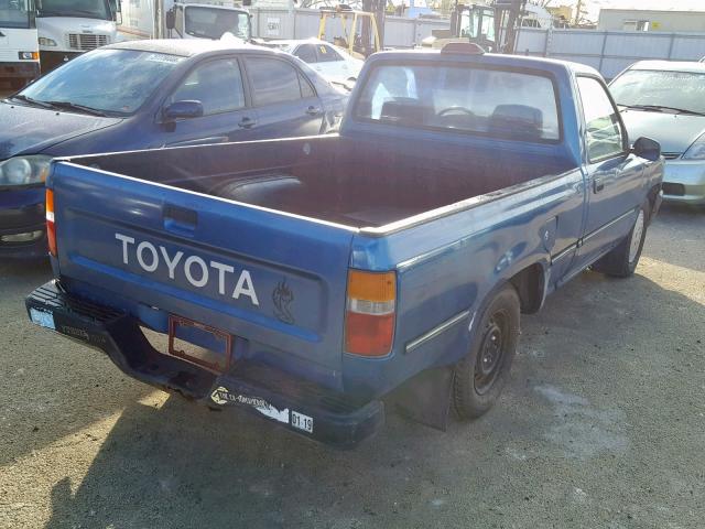 JT4RN81PXR5175343 - 1994 TOYOTA PICKUP 1/2 BLUE photo 4