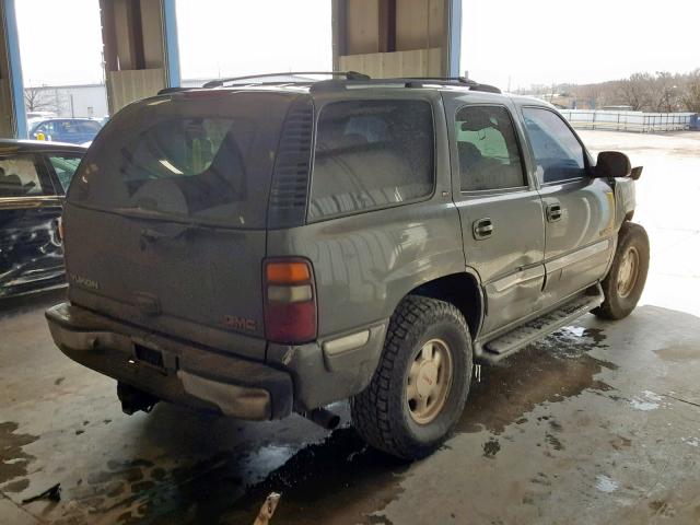 1GKEK13T41J112523 - 2001 GMC YUKON GRAY photo 4