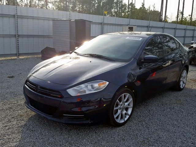 1C3CDFBA2DD214260 - 2013 DODGE DART SXT BLUE photo 2