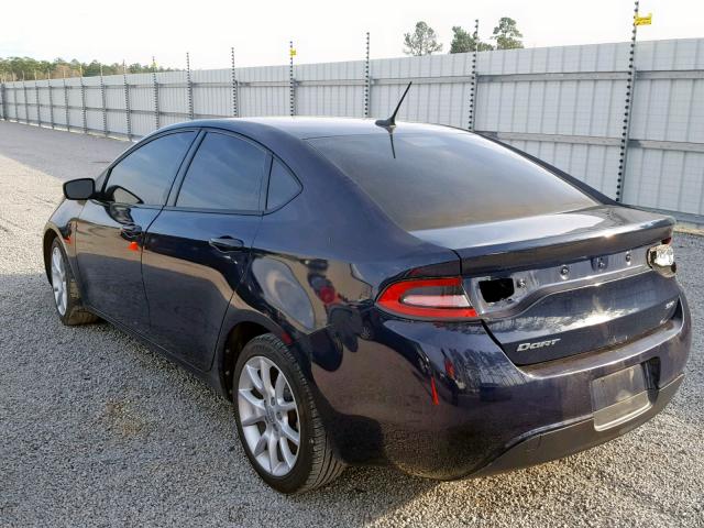 1C3CDFBA2DD214260 - 2013 DODGE DART SXT BLUE photo 3