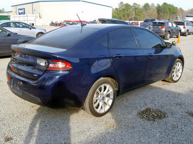 1C3CDFBA2DD214260 - 2013 DODGE DART SXT BLUE photo 4