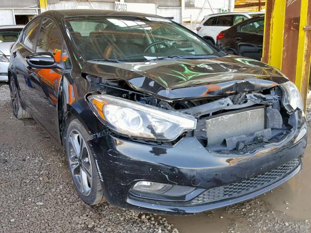 KNAFX4A82E5094391 - 2014 KIA FORTE EX BLACK photo 1