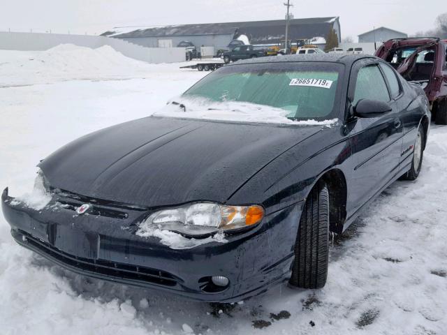 2G1WX15K419153793 - 2001 CHEVROLET MONTE CARL BLACK photo 2