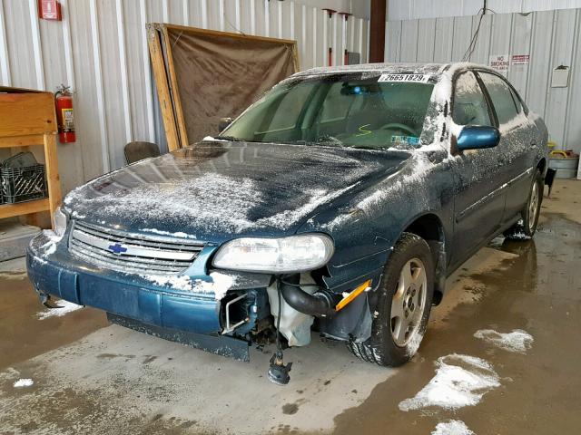 1G1NE52J02M634486 - 2002 CHEVROLET MALIBU LS TEAL photo 2