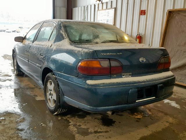 1G1NE52J02M634486 - 2002 CHEVROLET MALIBU LS TEAL photo 3
