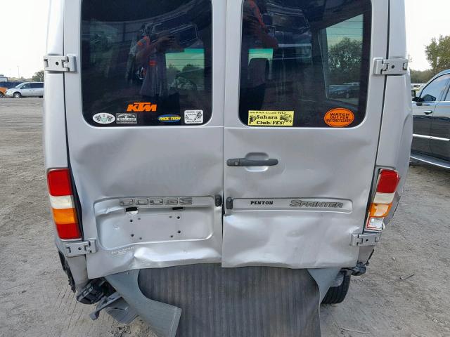 WD8PD644165952430 - 2006 DODGE SPRINTER 2 SILVER photo 9