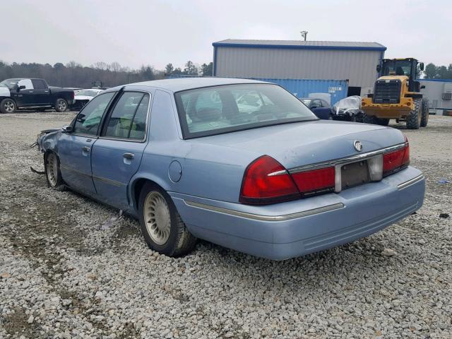 2MEFM75W8YX603147 - 2000 MERCURY GRAND MARQ BLUE photo 3