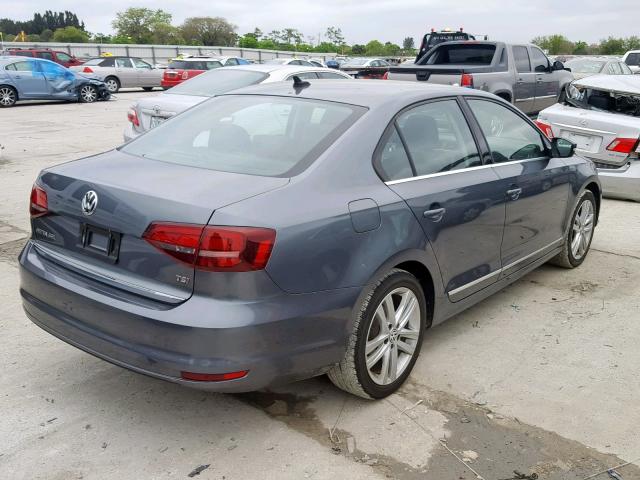 3VWL17AJ8HM238629 - 2017 VOLKSWAGEN JETTA SEL GRAY photo 4