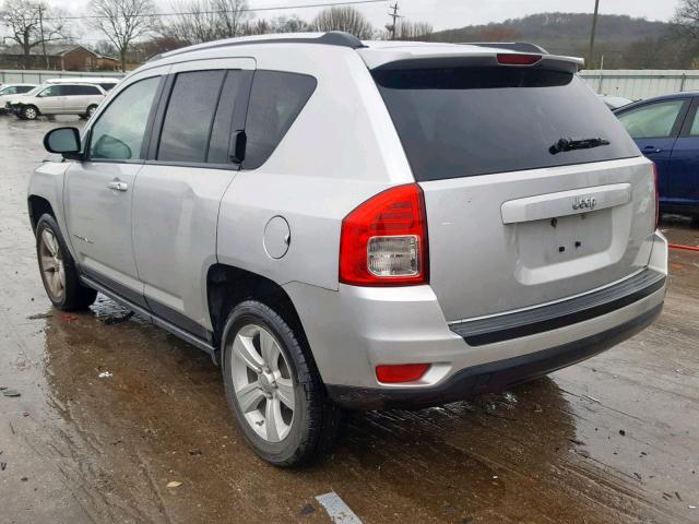 1C4NJCBA2CD518845 - 2012 JEEP COMPASS SP SILVER photo 3