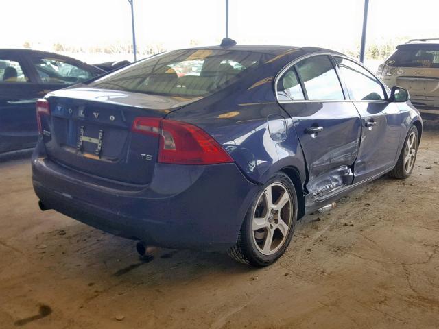 YV1622FS6C2080528 - 2012 VOLVO S60 T5 BLUE photo 4