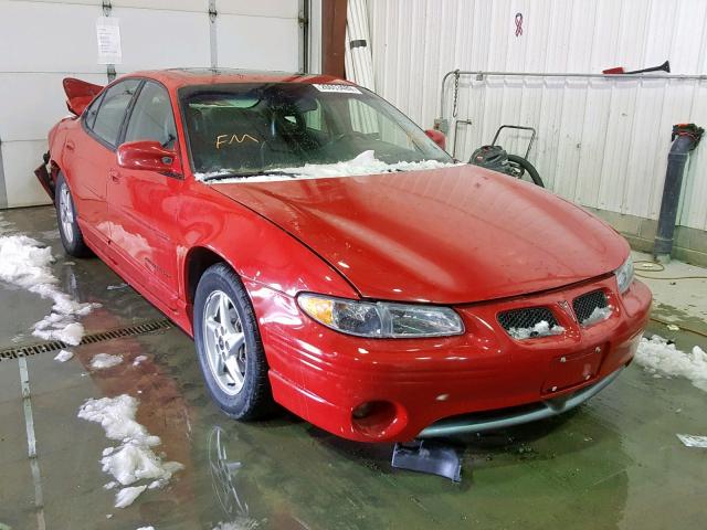1G2WP52K92F277588 - 2002 PONTIAC GRAND PRIX RED photo 1