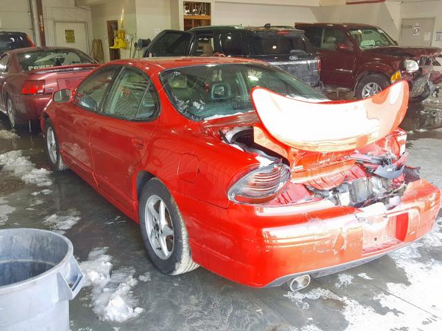 1G2WP52K92F277588 - 2002 PONTIAC GRAND PRIX RED photo 3
