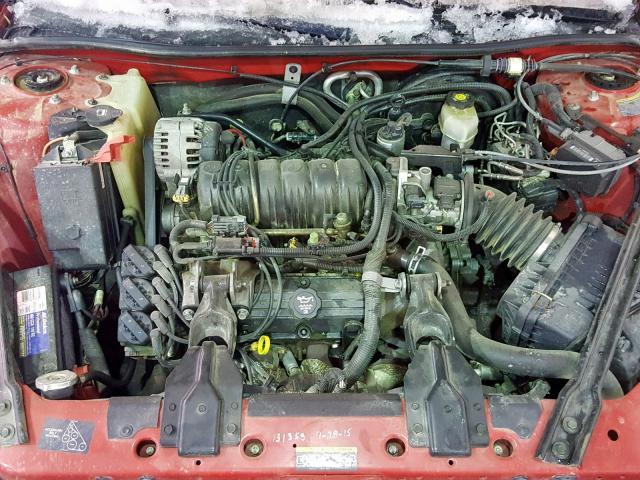 1G2WP52K92F277588 - 2002 PONTIAC GRAND PRIX RED photo 7