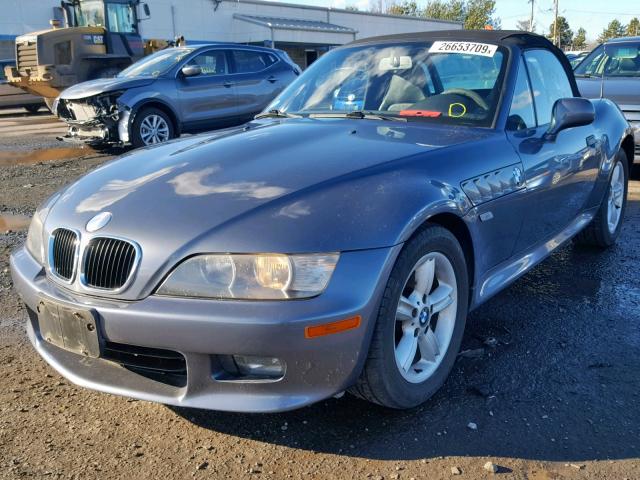 WBACH9341YLF91202 - 2000 BMW Z3 2.3 GRAY photo 2