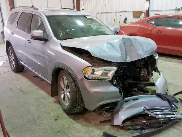 1C4RDJDG0FC746142 - 2015 DODGE DURANGO LI SILVER photo 1