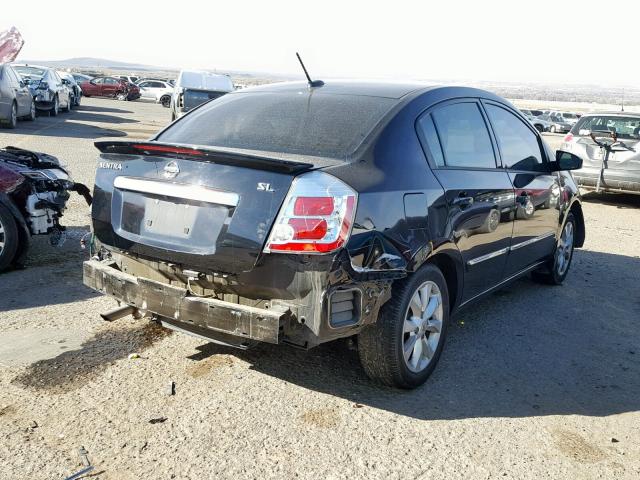 3N1AB6AP9CL759463 - 2012 NISSAN SENTRA 2.0 BLACK photo 4