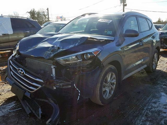 KM8J3CA46HU564508 - 2017 HYUNDAI TUCSON LIM GRAY photo 2