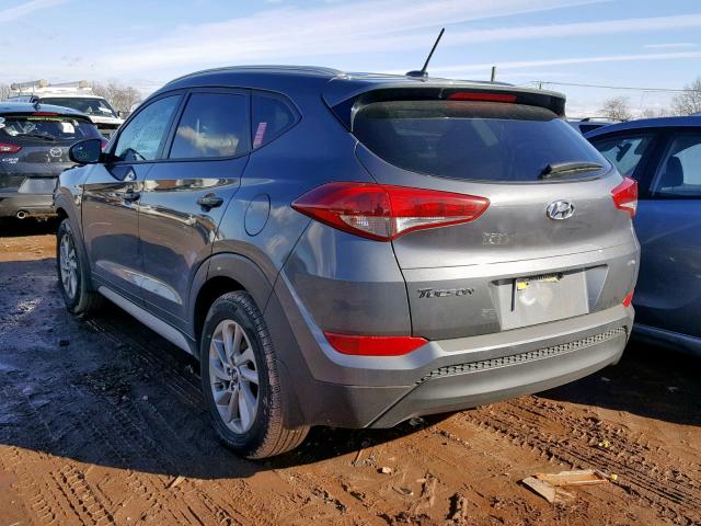 KM8J3CA46HU564508 - 2017 HYUNDAI TUCSON LIM GRAY photo 3