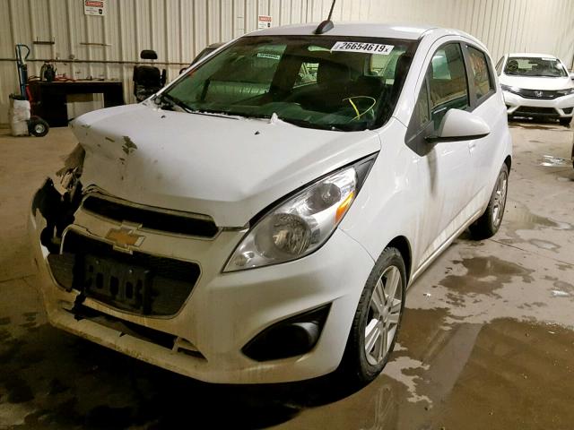 KL8CD6S98FC788803 - 2015 CHEVROLET SPARK 1LT WHITE photo 2